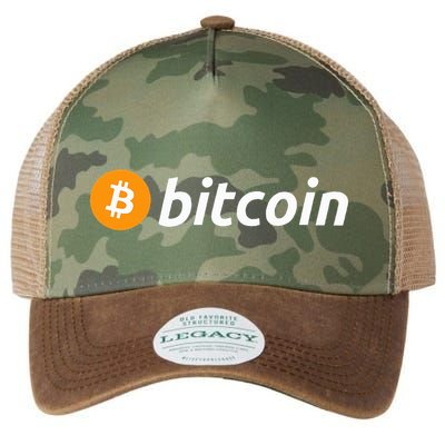 Cryptocurrency Blockchain Bitcoin Logo Crypto Bitcoin Orange Legacy Tie Dye Trucker Hat
