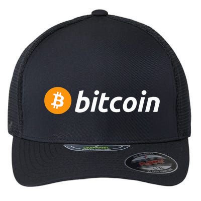 Cryptocurrency Blockchain Bitcoin Logo Crypto Bitcoin Orange Flexfit Unipanel Trucker Cap