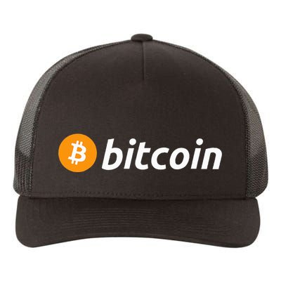 Cryptocurrency Blockchain Bitcoin Logo Crypto Bitcoin Orange Yupoong Adult 5-Panel Trucker Hat