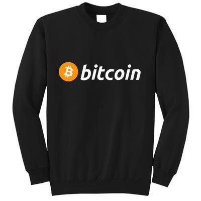 Cryptocurrency Blockchain Bitcoin Logo Crypto Bitcoin Orange Sweatshirt