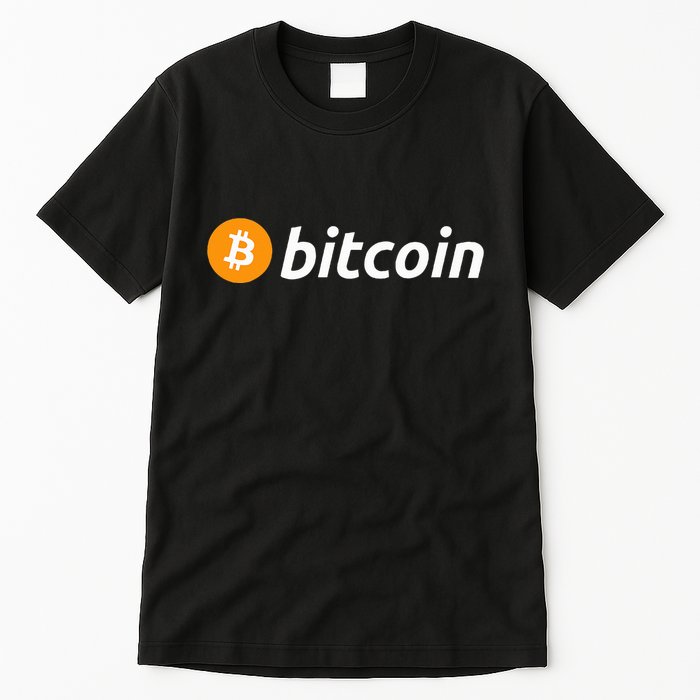 Cryptocurrency Blockchain Bitcoin Logo Crypto Bitcoin Orange Tall T-Shirt