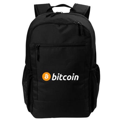 Cryptocurrency Blockchain Bitcoin Logo Crypto Bitcoin Orange Daily Commute Backpack