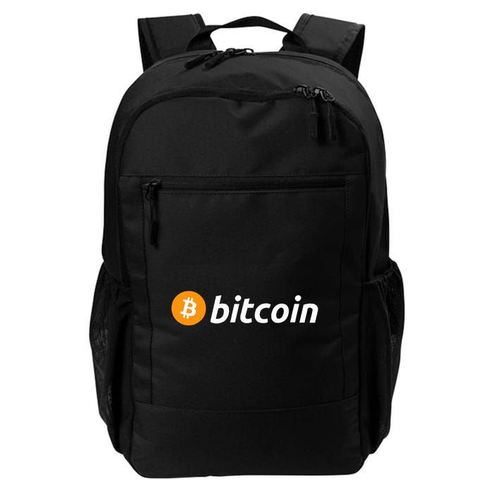 Cryptocurrency Blockchain Bitcoin Logo Crypto Bitcoin Orange Backpack