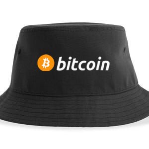 Cryptocurrency Blockchain Bitcoin Logo Crypto Bitcoin Orange Sustainable Bucket Hat