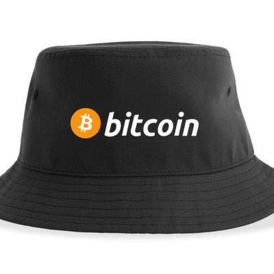 Cryptocurrency Blockchain Bitcoin Logo Crypto Bitcoin Orange Sustainable Bucket Hat