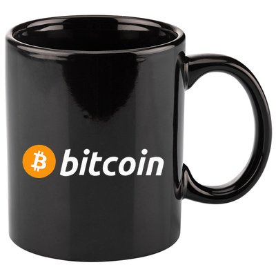 Cryptocurrency Blockchain Bitcoin Logo Crypto Bitcoin Orange 11oz C Handle Ceramic Mug