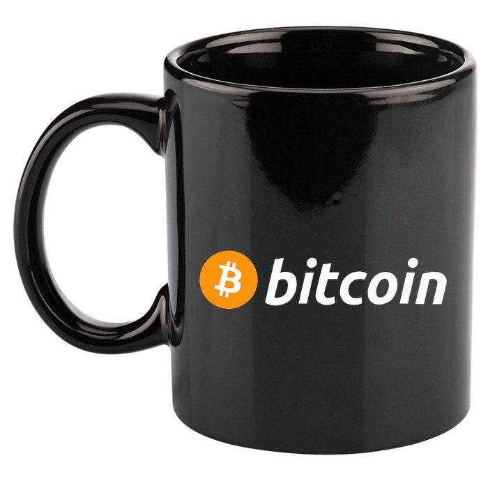 Cryptocurrency Blockchain Bitcoin Logo Crypto Bitcoin Orange 11oz C Handle Ceramic Mug
