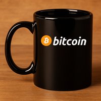Cryptocurrency Blockchain Bitcoin Logo Crypto Bitcoin Orange 11oz C Handle Ceramic Mug