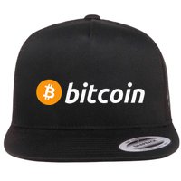 Cryptocurrency Blockchain Bitcoin Logo Crypto Bitcoin Orange Flatbill Hat