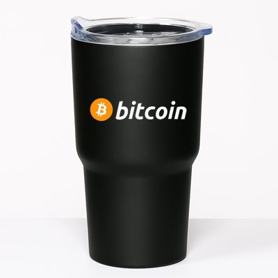 Cryptocurrency Blockchain Bitcoin Logo Crypto Bitcoin Orange Tumbler