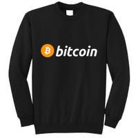 Cryptocurrency Blockchain Bitcoin Logo Crypto Bitcoin Orange Tall Sweatshirt