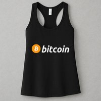 Cryptocurrency Blockchain Bitcoin Logo Crypto Bitcoin Orange Womens Tank Top