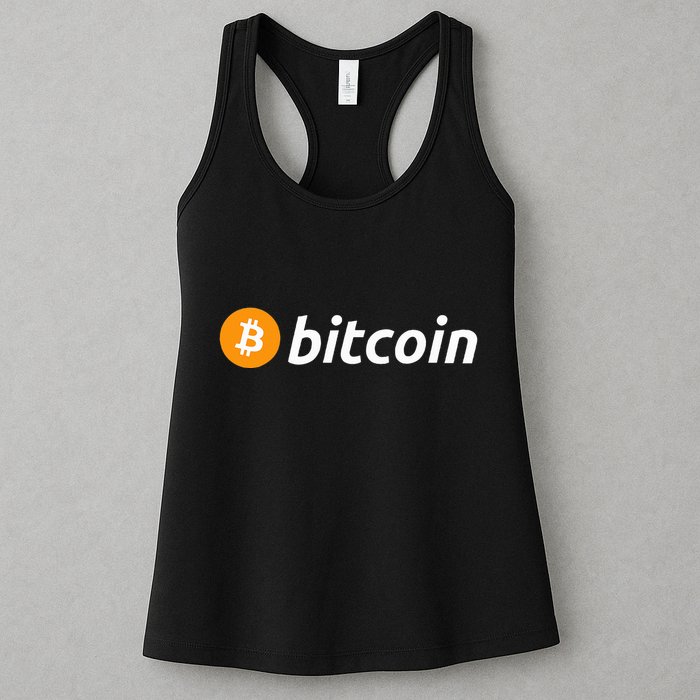 Cryptocurrency Blockchain Bitcoin Logo Crypto Bitcoin Orange Womens Tank Top