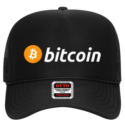 Cryptocurrency Blockchain Bitcoin Logo Crypto Bitcoin Orange Trucker Hat
