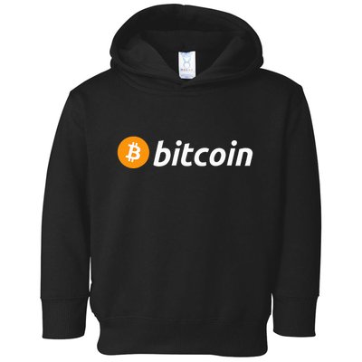 Cryptocurrency Blockchain Bitcoin Logo Crypto Bitcoin Orange Toddler Hoodie