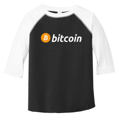 Cryptocurrency Blockchain Bitcoin Logo Crypto Bitcoin Orange Toddler Fine Jersey T-Shirt