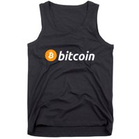 Cryptocurrency Blockchain Bitcoin Logo Crypto Bitcoin Orange Tank Top