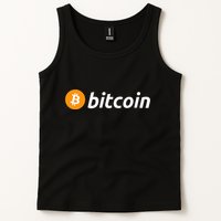 Cryptocurrency Blockchain Bitcoin Logo Crypto Bitcoin Orange Tank Top