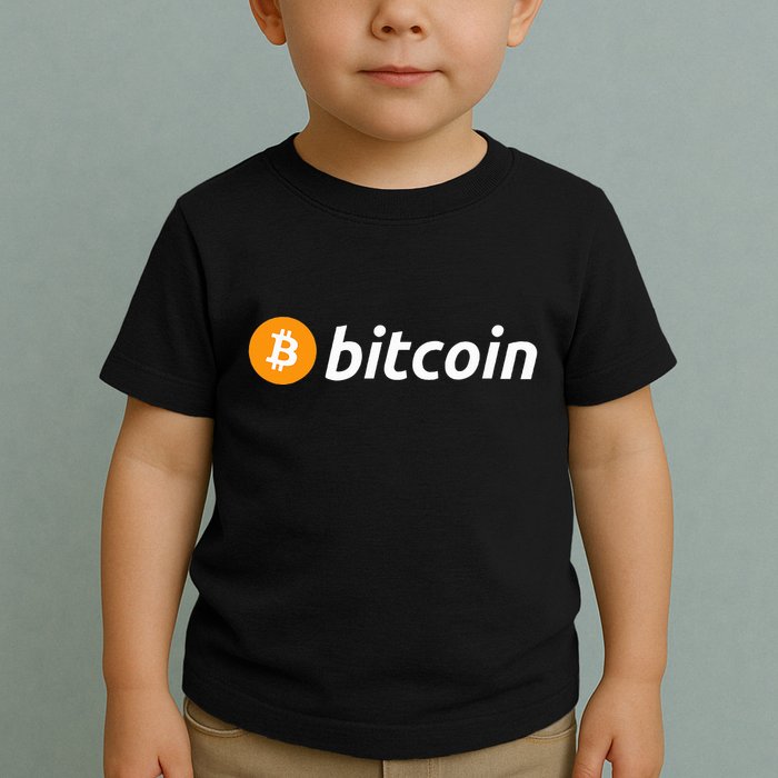 Cryptocurrency Blockchain Bitcoin Logo Crypto Bitcoin Orange Toddler T-Shirt