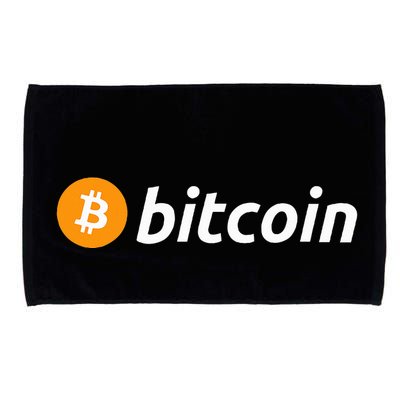 Cryptocurrency Blockchain Bitcoin Logo Crypto Bitcoin Orange Microfiber Hand Towel