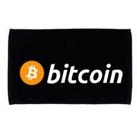 Cryptocurrency Blockchain Bitcoin Logo Crypto Bitcoin Orange Microfiber Hand Towel