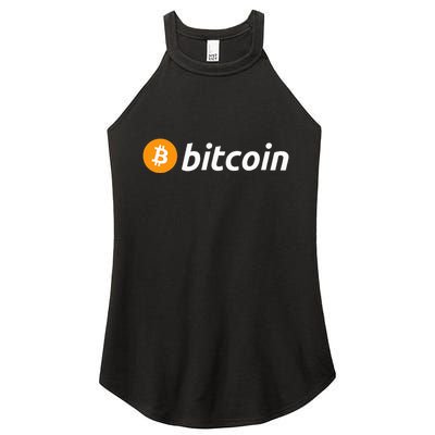 Cryptocurrency Blockchain Bitcoin Logo Crypto Bitcoin Orange Women's Perfect Tri Rocker Tank