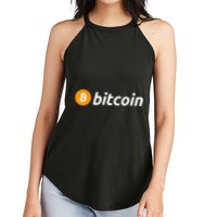 Cryptocurrency Blockchain Bitcoin Logo Crypto Bitcoin Orange Women's Perfect Tri Rocker Tank