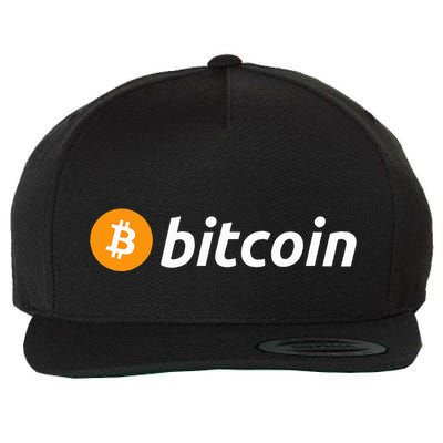 Cryptocurrency Blockchain Bitcoin Logo Crypto Bitcoin Orange Wool Snapback Cap