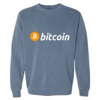 Cryptocurrency Blockchain Bitcoin Logo Crypto Bitcoin Orange Garment-Dyed Sweatshirt