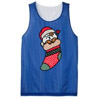 Cute Baby Bulldog In Christmas Sock Xmas Pajama Gift Mesh Reversible Basketball Jersey Tank