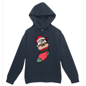 Cute Baby Bulldog In Christmas Sock Xmas Pajama Gift Urban Pullover Hoodie