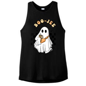 Cute Boujee BooJee Stanley Tumbler Inspired Ghost Halloween Ladies PosiCharge Tri-Blend Wicking Tank