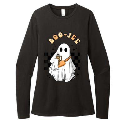 Cute Boujee BooJee Stanley Tumbler Inspired Ghost Halloween Womens CVC Long Sleeve Shirt