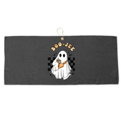 Cute Boujee BooJee Stanley Tumbler Inspired Ghost Halloween Large Microfiber Waffle Golf Towel