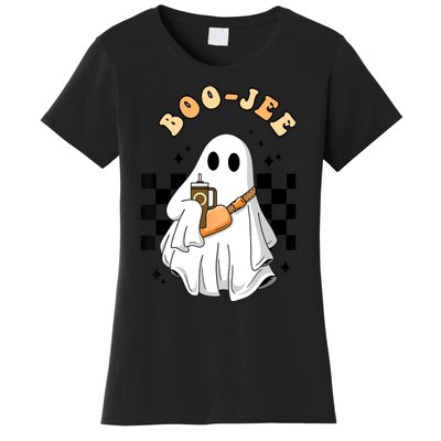 Cute Boujee BooJee Stanley Tumbler Inspired Ghost Halloween Women's T-Shirt