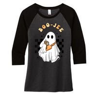 Cute Boujee BooJee Stanley Tumbler Inspired Ghost Halloween Women's Tri-Blend 3/4-Sleeve Raglan Shirt