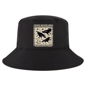 Crows Before Bros Support Your Local Murder Funny Halloween Cool Comfort Performance Bucket Hat