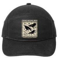 Crows Before Bros Support Your Local Murder Funny Halloween 7-Panel Snapback Hat