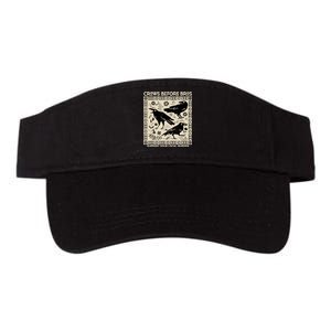 Crows Before Bros Support Your Local Murder Funny Halloween Valucap Bio-Washed Visor