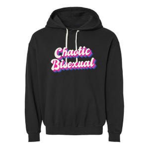 Chaotic Bisexual Bi LGBT Bisexual Pride Garment-Dyed Fleece Hoodie