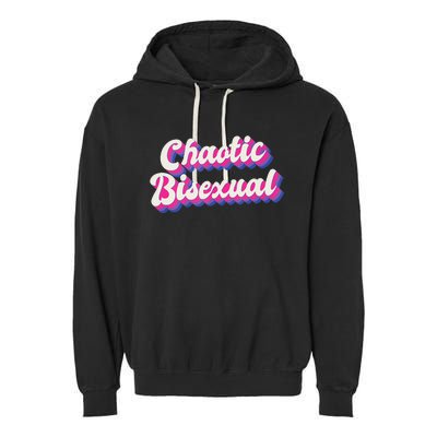 Chaotic Bisexual Bi LGBT Bisexual Pride Garment-Dyed Fleece Hoodie