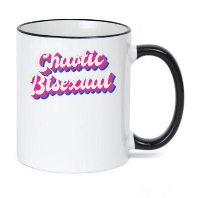 Chaotic Bisexual Bi LGBT Bisexual Pride 11oz Black Color Changing Mug