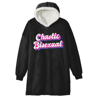 Chaotic Bisexual Bi LGBT Bisexual Pride Hooded Wearable Blanket