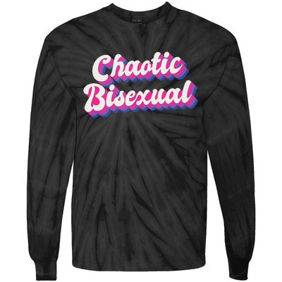 Chaotic Bisexual Bi LGBT Bisexual Pride Tie-Dye Long Sleeve Shirt