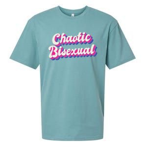 Chaotic Bisexual Bi LGBT Bisexual Pride Sueded Cloud Jersey T-Shirt