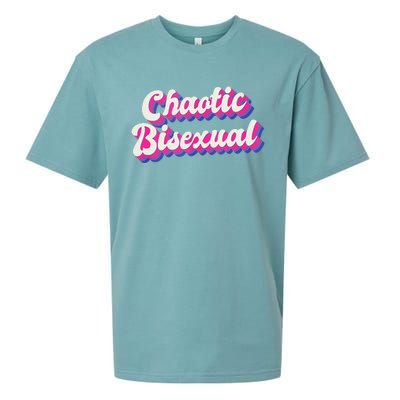 Chaotic Bisexual Bi LGBT Bisexual Pride Sueded Cloud Jersey T-Shirt