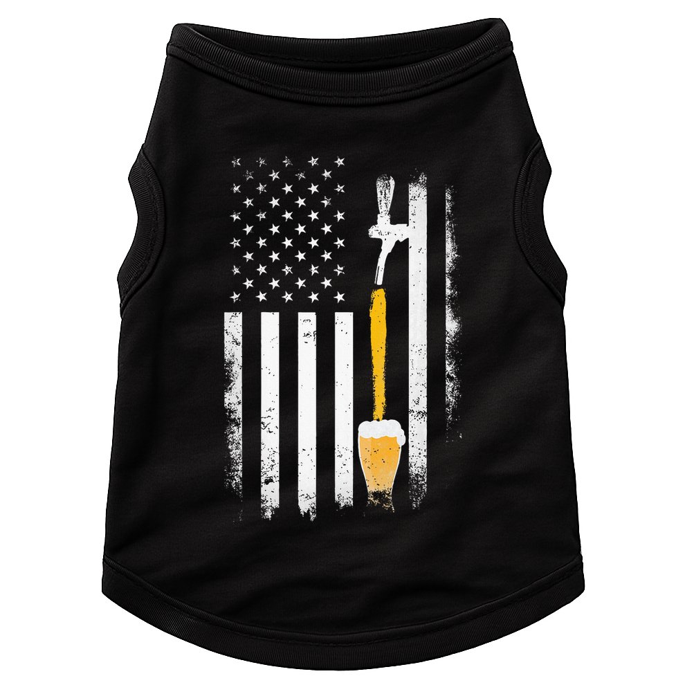 Craft Beer Brewing Usa Us American Flag Craft Doggie Tank