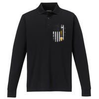 Craft Beer Brewing Usa Us American Flag Craft Performance Long Sleeve Polo