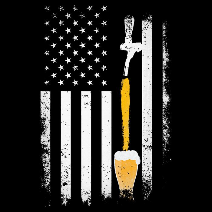 Craft Beer Brewing Usa Us American Flag Craft Cooling Performance Crew T-Shirt