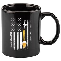 Craft Beer Brewing Usa Us American Flag Craft 11oz C Handle Ceramic Mug